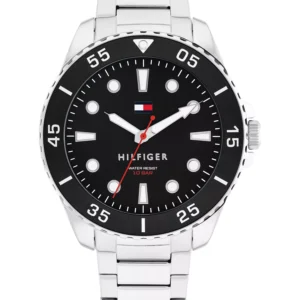 Men's Quartz Silver-Tone Stainless Steel Bracelet Watch, 42mm