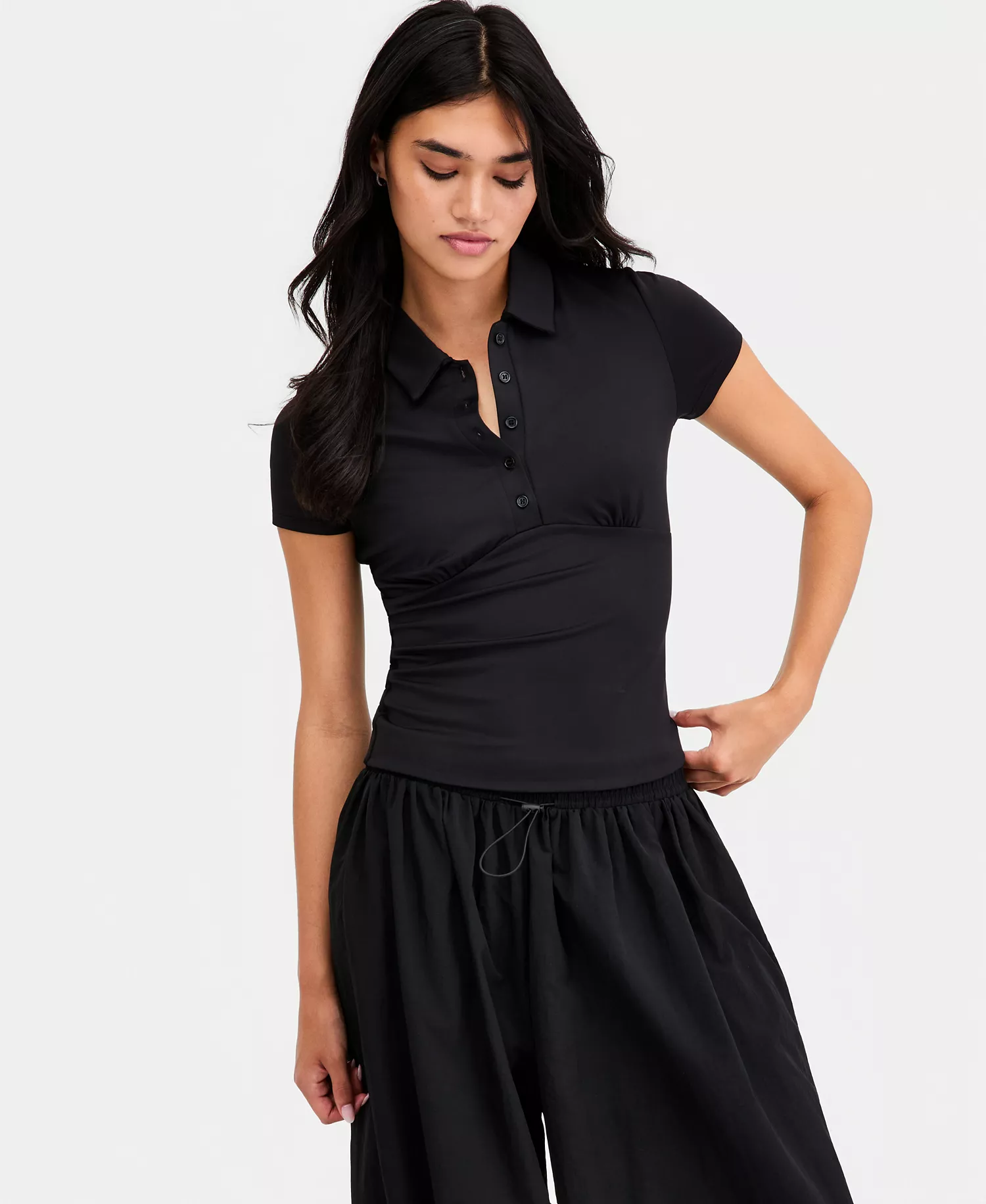 mni-a4c1b972bd5ee1e21a2999e76505125f Women's Fitted Polo Shirt, Macy's Exclusive