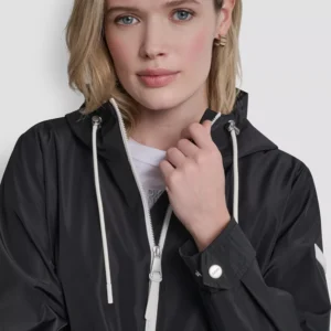 Women's Sporty Anorak Hooded Raincoat