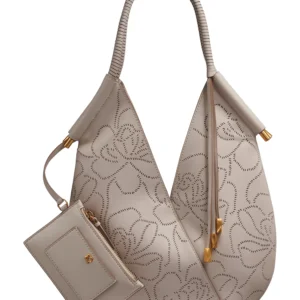 Baldwin Floral Perforated Large Shoulder Bag