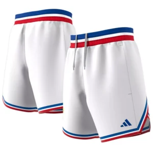 Men's White Kansas Jayhawks Swingman Replica Basketball Shorts