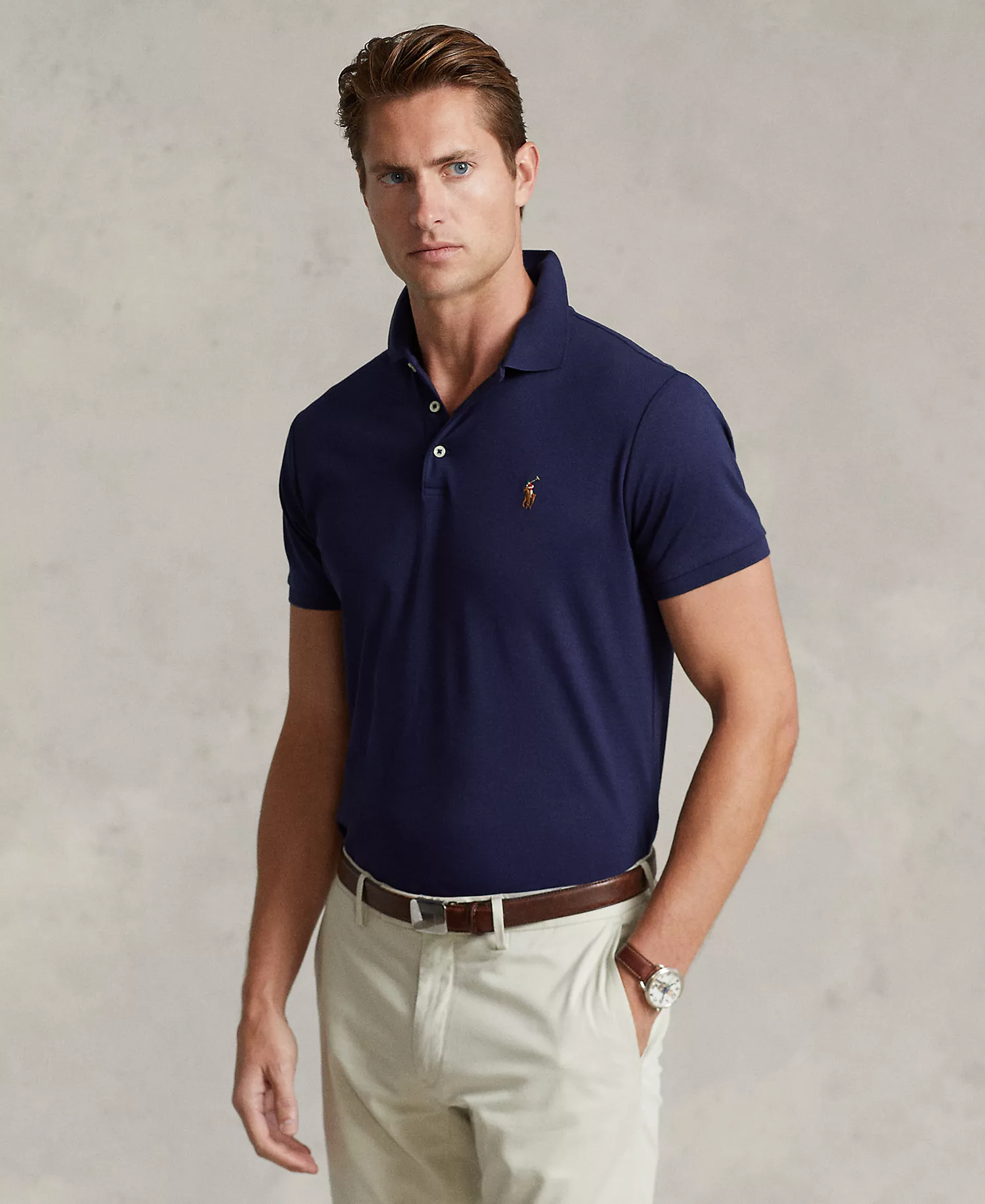mni-aa21c117c8689a2d443398196f116074 Men’s Slim-Fit Soft Cotton Polo Shirt — изображение 6