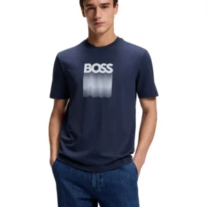 Men's Cotton-Jersey Logo Print T-Shirt