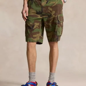 Men's 10.5" Relaxed Fit Camouflage Cotton Cargo Shorts