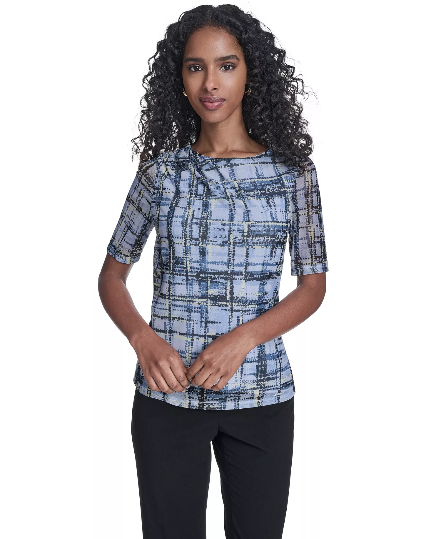 mni-ab14184862b21478364aac6466cdb2d9 Women's Crew Neck Short-Sleeve Top