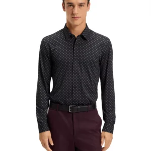 Men's Performance-Stretch Slim-Fit Dress Shirt