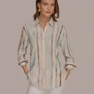 Women's Long-Sleeve Button-Down Shirt