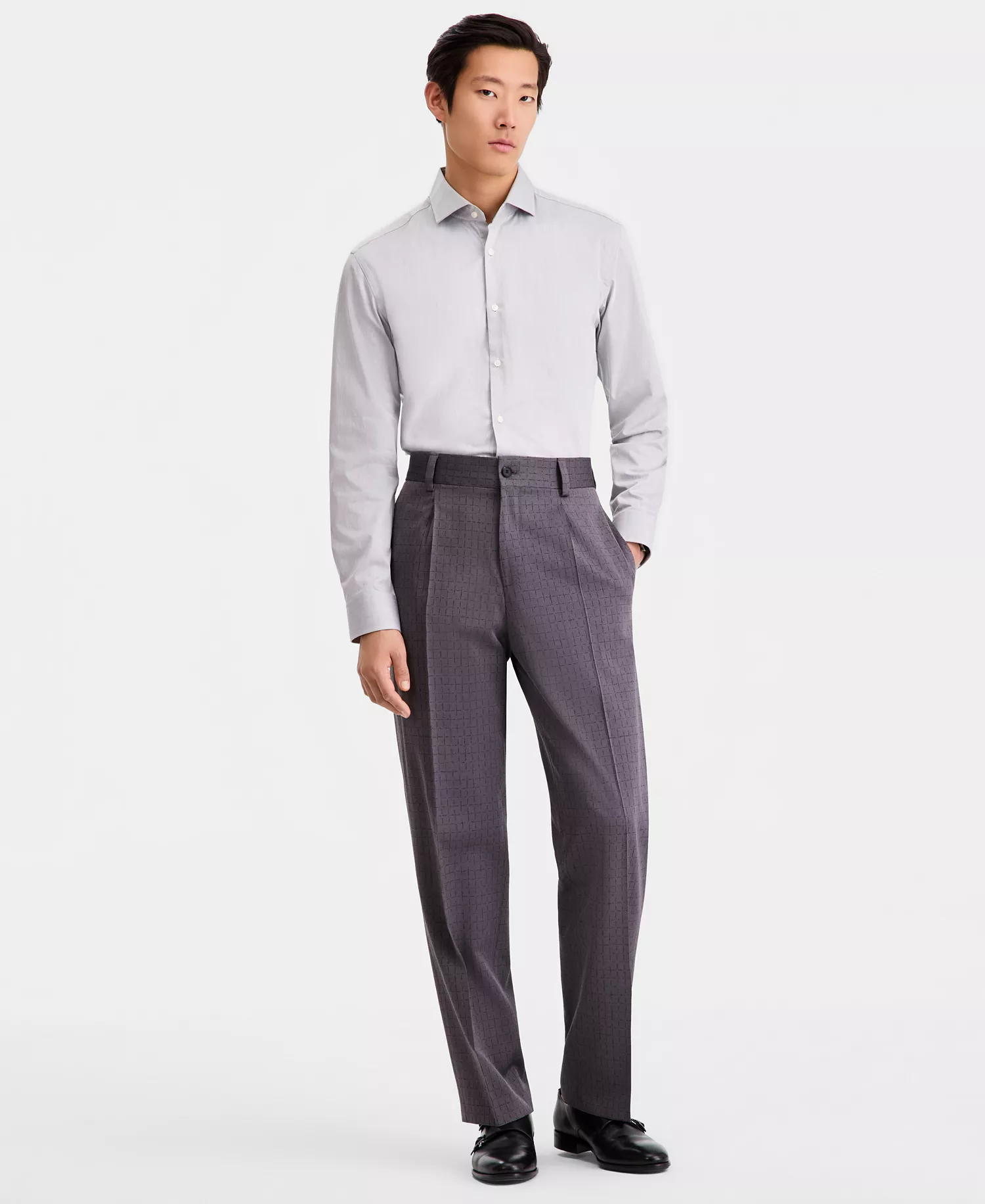 mni-abe584f89cbd3f74740a911af9cd0b35 Men's Modern-Fit Wool-Blend Suit Separates Pants