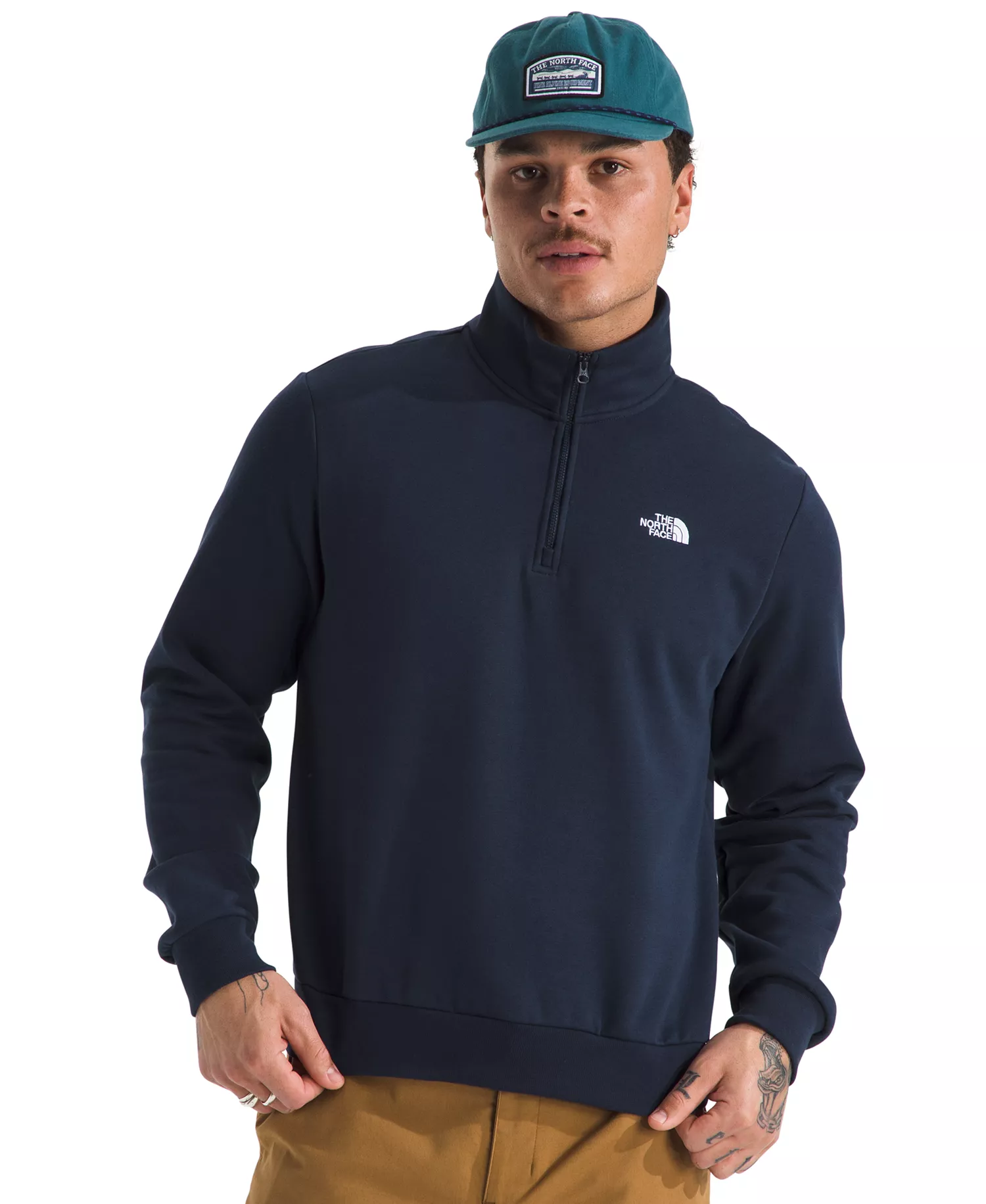 mni-ac327544e68be1638457797f0b4a752b Men's Evolution Simple Dome Quarter Zip Sweatshirt — изображение 3