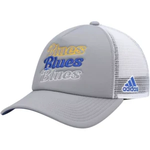 Women's Gray, White St. Louis Blues Foam Trucker Snapback Hat