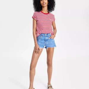 Women's 501 Button Fly High-Rise Denim Shorts