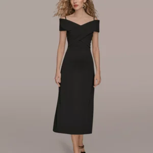 Women's Criss-Cross Off-Shoulder Dress