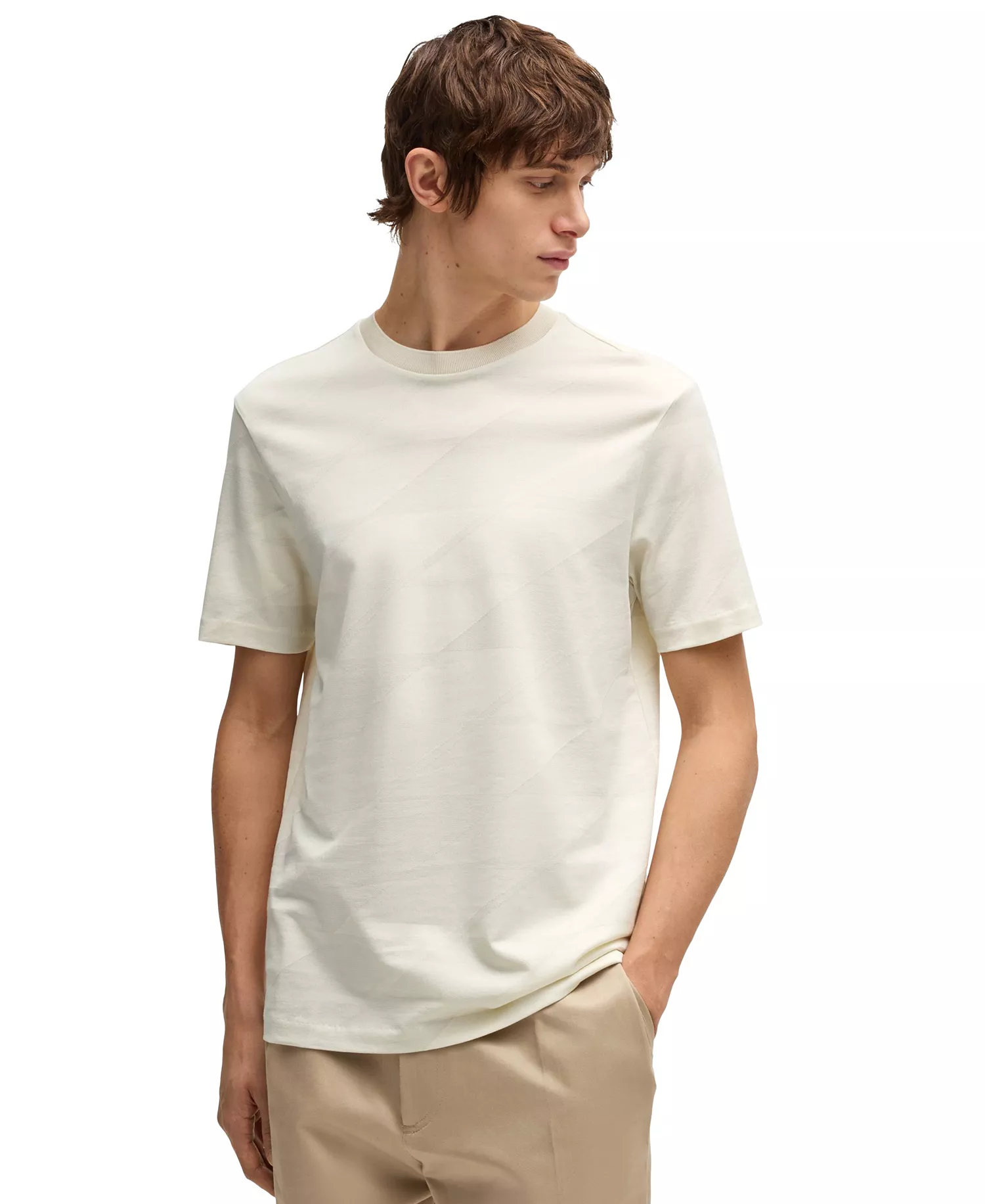 mni-add58c31640ff1dd174cfb58fe7c7579 Men's Two-Tone Jacquard T-Shirt