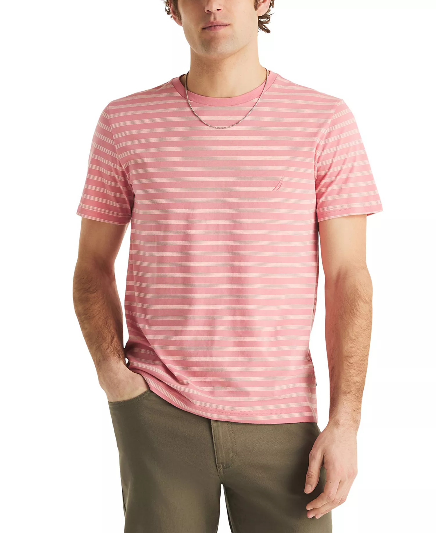 mni-ae0894cf85e43f0b9b8fcc202ab74fed Men's Short-Sleeve Stripe T-Shirt — изображение 4