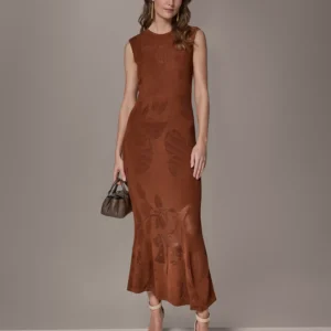 Women's Crew Neck Midi Dress