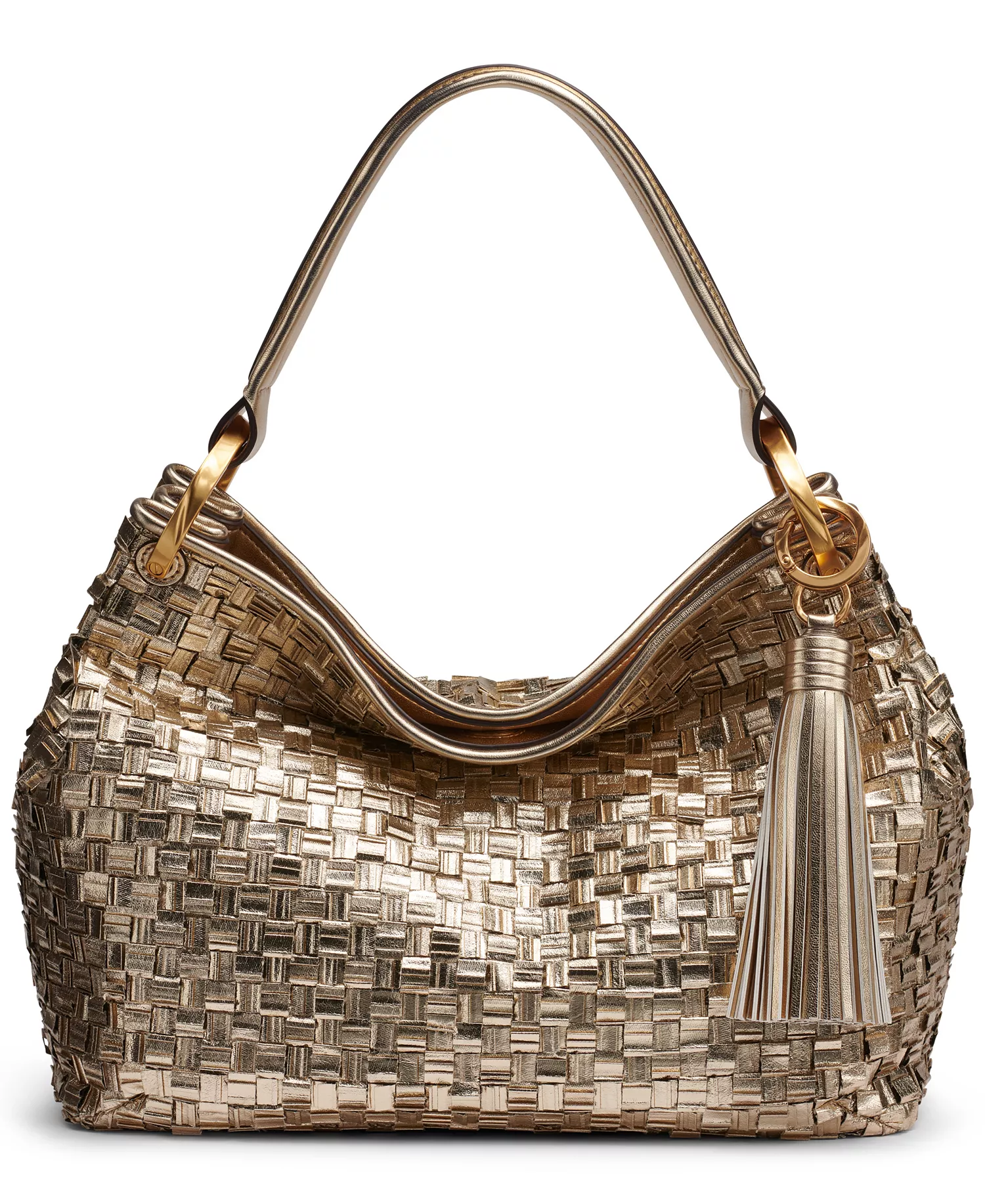 mni-b05a11e493f95994e0372f9f5c9d7a14 Glenwood Metallic Woven Small Shoulder Bag