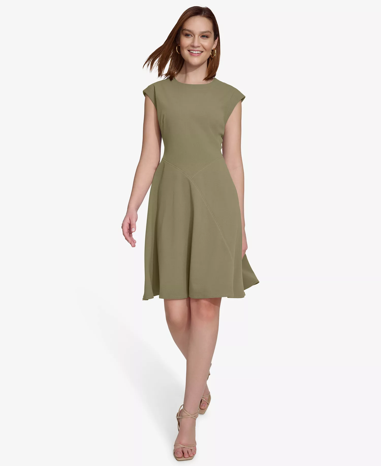 mni-b0630537defd6d389db8abc6e587c646 Women's Crew Neck Short-Sleeve Dress — изображение 5