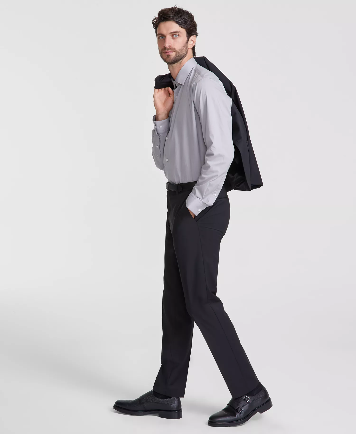 mni-b0713e0f84e6b536844a41057ca555d4 Men's Slim-Fit Superflex Stretch Solid Suit Separates