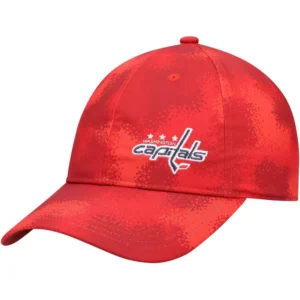 Women's Red Washington Capitals Camo Slouch Adjustable Hat