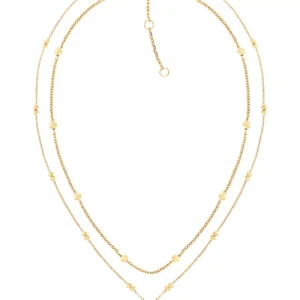Women's Layered Gold-Plated Stainless Steel Necklaces