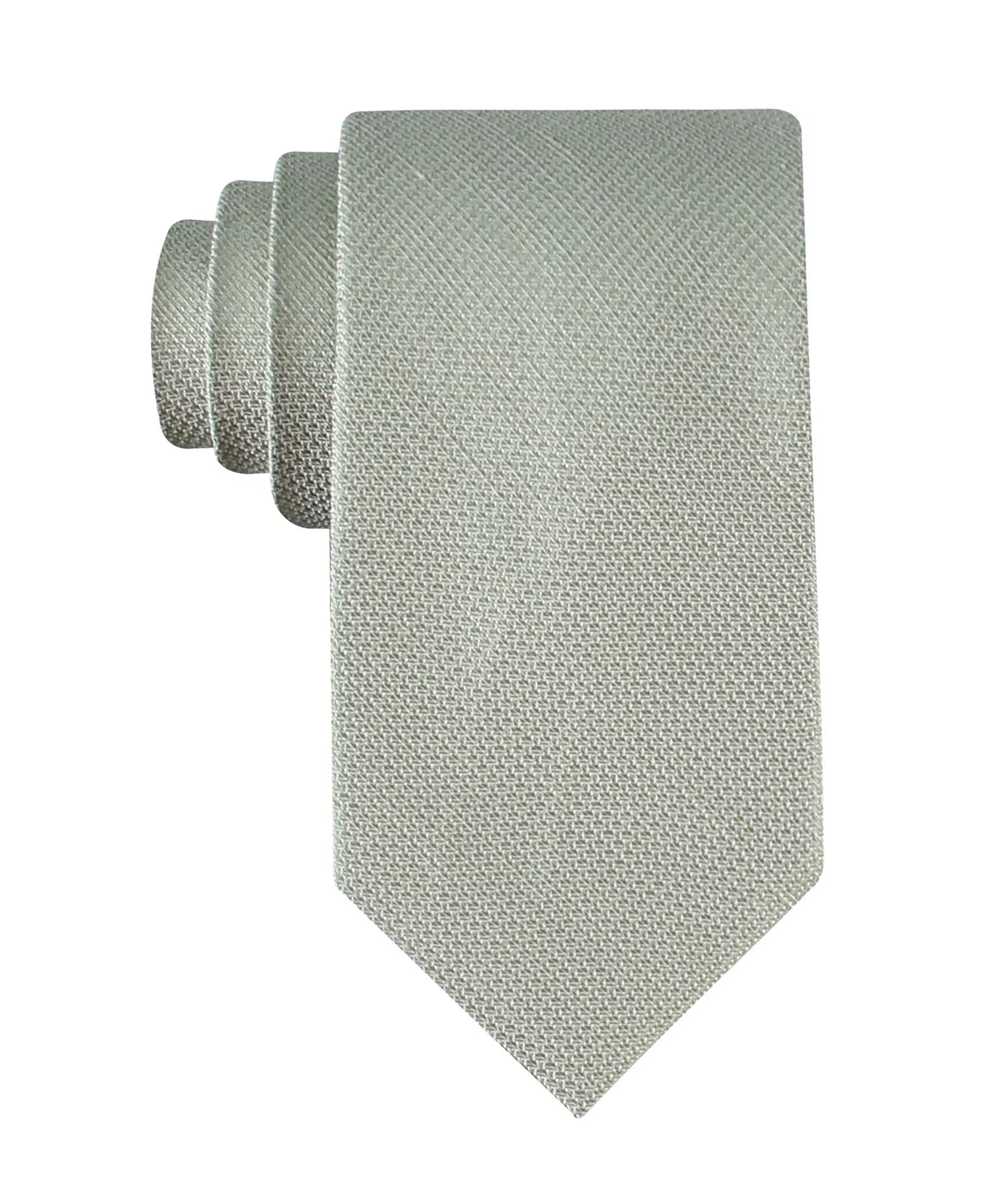 mni-b500a26a0292fdade641375cfa6c971b Men's Textured Solid Silk & Linen Blend Tie — изображение 3