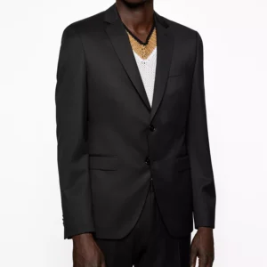 Men's Virgin-Wool Extra-Slim-Fit Suit Jacket