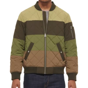 Men's Quilted Fashion Bomber Jacket