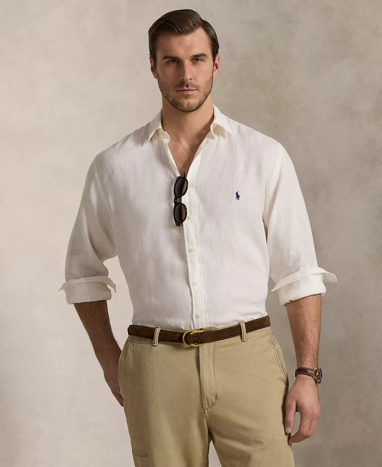 mni-b78c9282bd944d2929e8f3c0080d182b Men's Big & Tall Linen Shirt