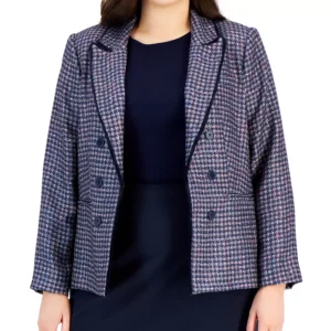 Plus Size Faux-Double-Breasted Blazer