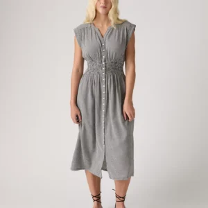 Women's Beatrice Button-Front Midi Dress