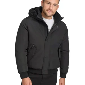 Men's Arctic Faille Parka Bomber with Sherpa lined Hood
