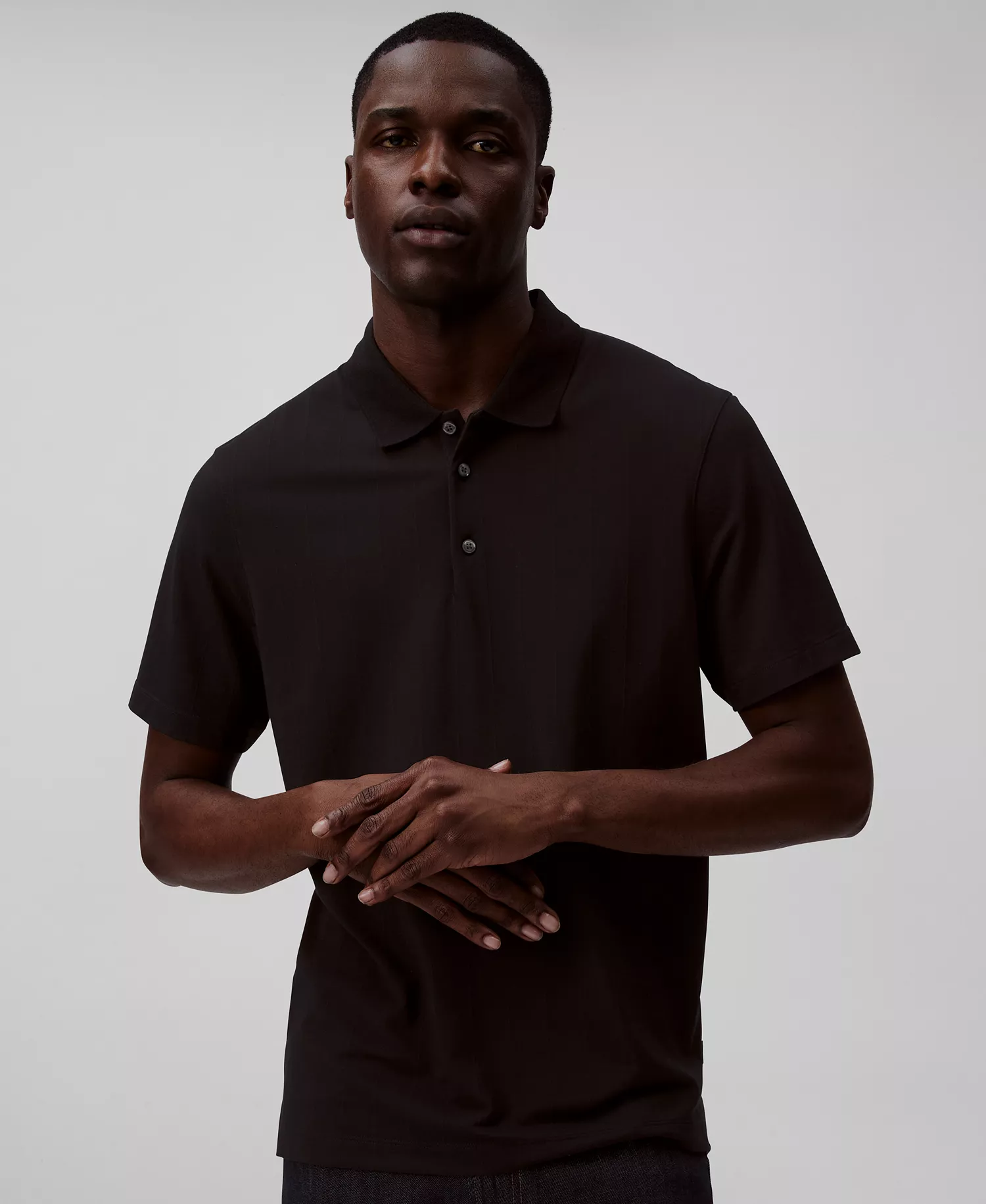 mni-ba5064bbebc58fd0ae4906e49f2cda29 Men’s Short Sleeve Stretch Jacquard Polo Shirt