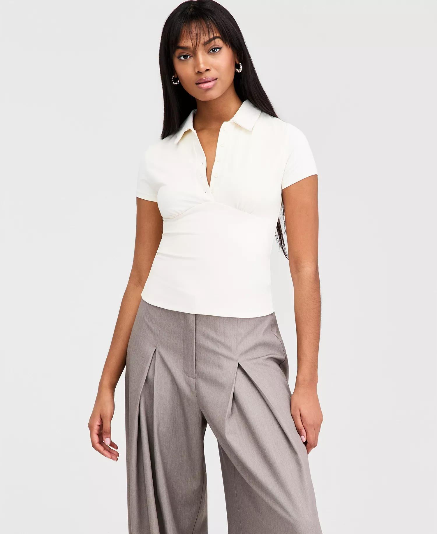 mni-ba77be39923f27cac29785550ac4d742 Women's Fitted Polo Shirt, Macy's Exclusive — изображение 4