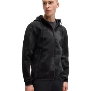 Men’s Reflective Artwork Zip-Up Hoodie
