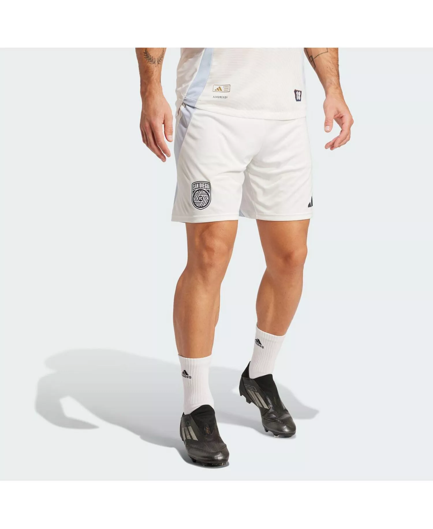 mni-baa563453d06e3d4c5c9aec9144a588b Men's White San Diego FC 2025 Woven into One Authentic Shorts