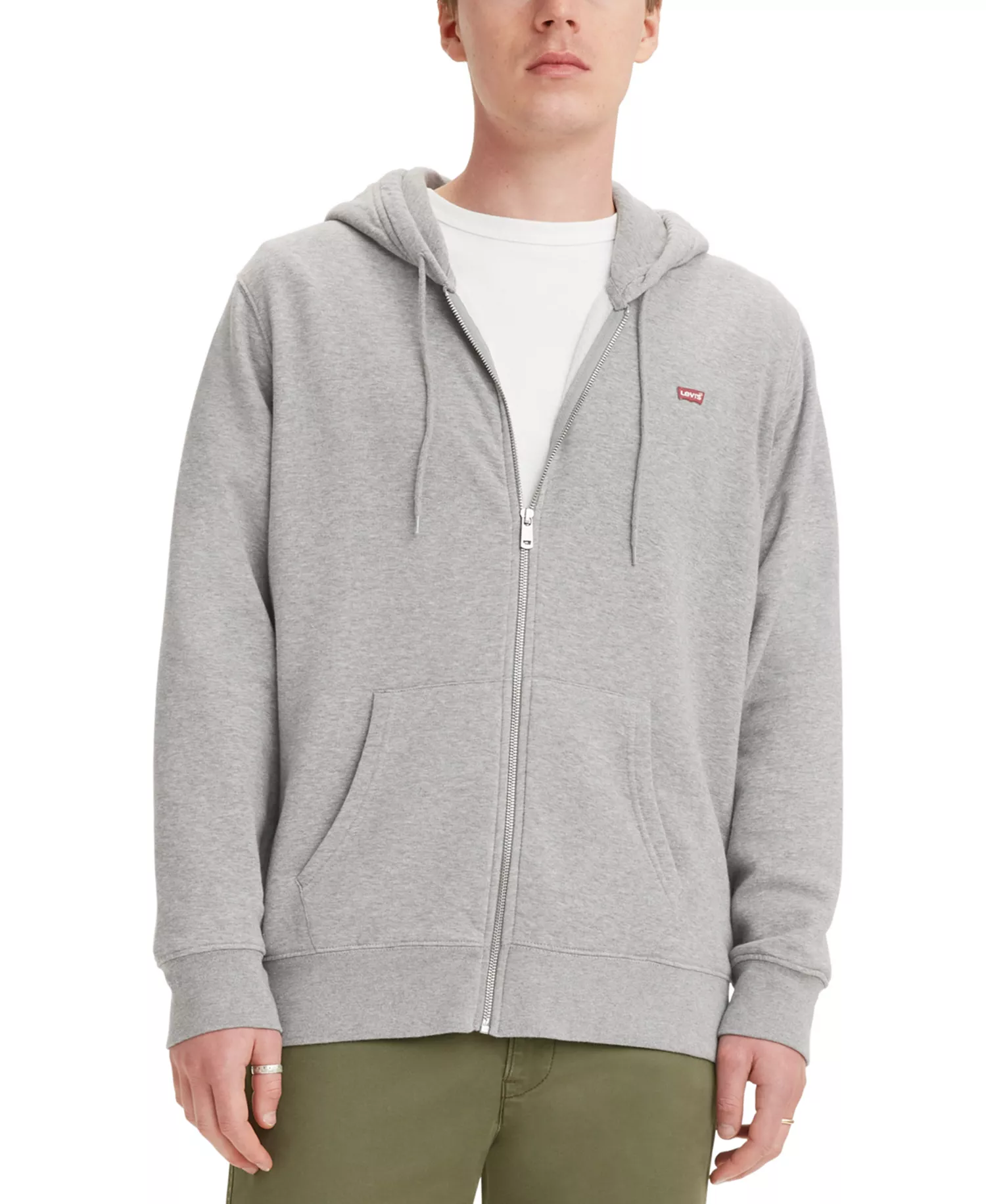 mni-bac3e26367ce198b50ca2e3a558e8c78 Men's Non-Graphic Zip-Up Standard Fit Hoodie
