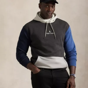 Men's Big & Tall Long-Sleeve Logo Double-Knit Hoodie