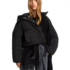 BOSS by Women's Crinkle Fabric Regular-Fit Jacket