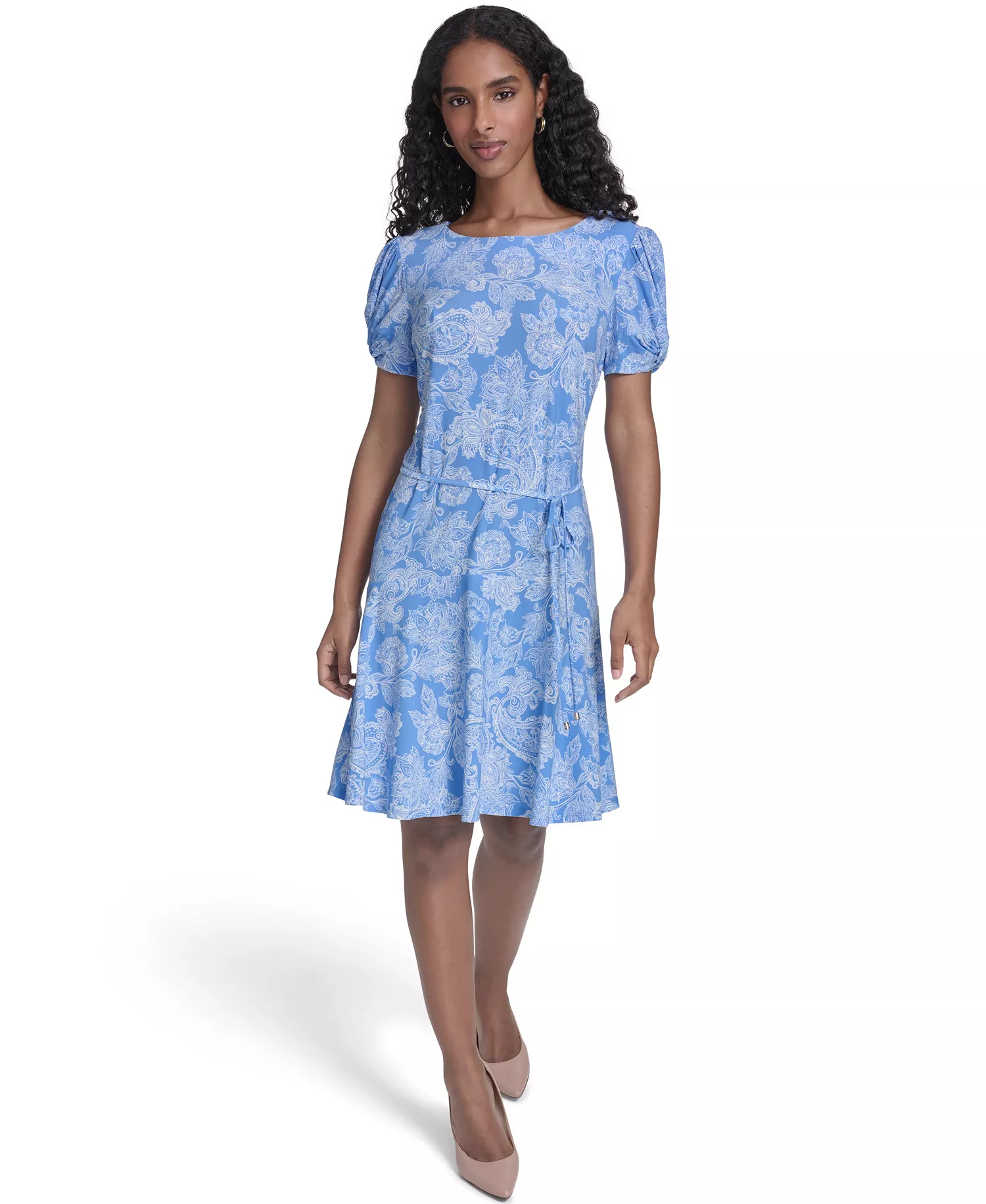 mni-bb57748c60f329ce21a5d8d632ea6b5e Women's Puff-Sleeve Shift Dress