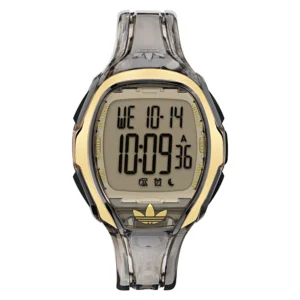 Unisex Analog Black Resin Watch, 45mm