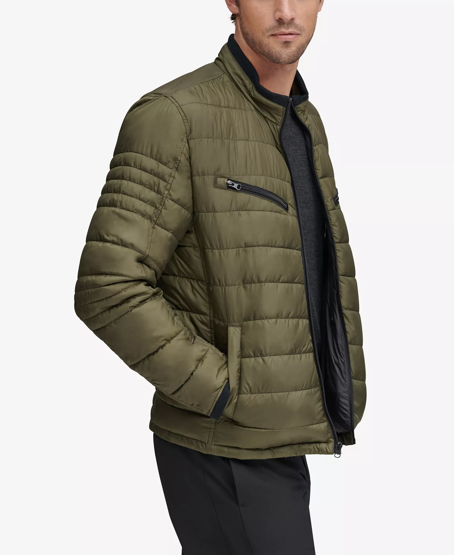 mni-bc3429de9950f3058efd69f4cf8c7094 Men's Grymes Packable Racer Jacket