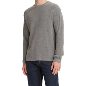 Men's Waffle Knit Thermal Long Sleeve T-Shirt