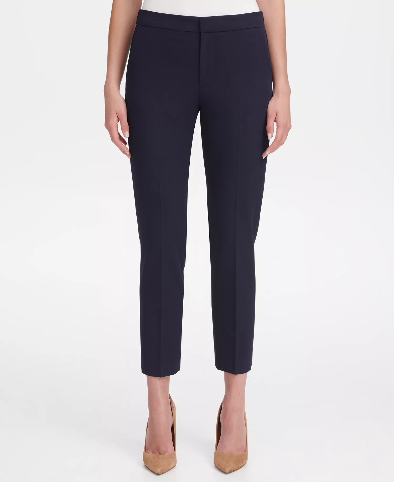 mni-bd929452ac7cb867d5c6308fe953a57d Women's One-Button Blazer and Sloane Slim-Leg Ankle Pants