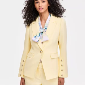 Women's Peak Lapel One-Button Blazer