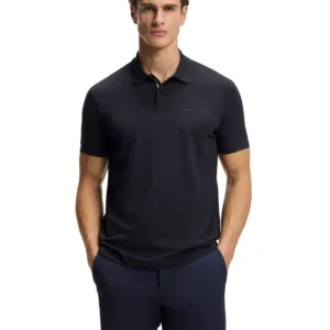 Men's Cotton-Piqué Printed Pattern Polo Shirt