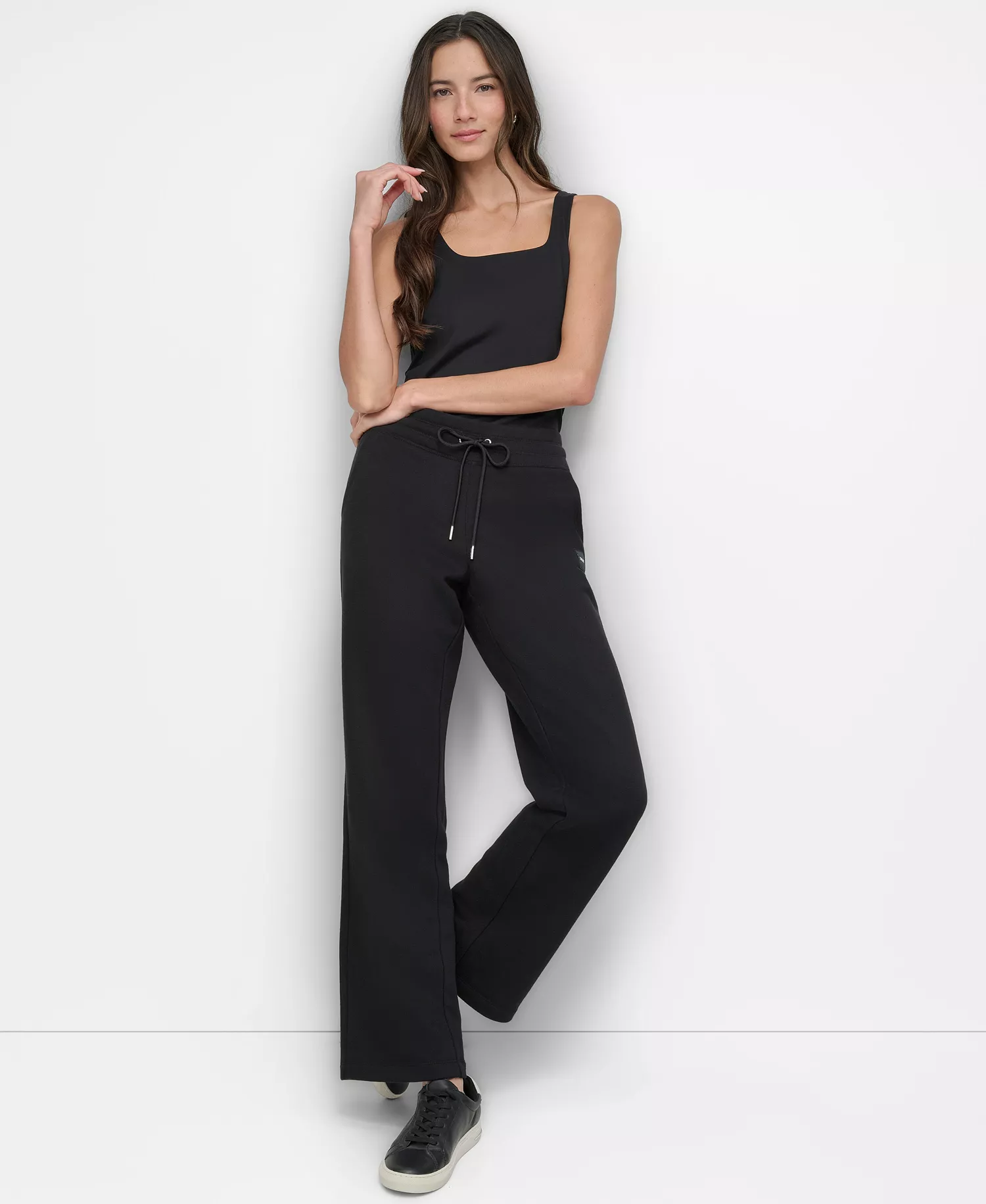 mni-be8d88d141e54d22babcdd66157843df Women's Tonal Logo Patch Relaxed Fit Track Pants