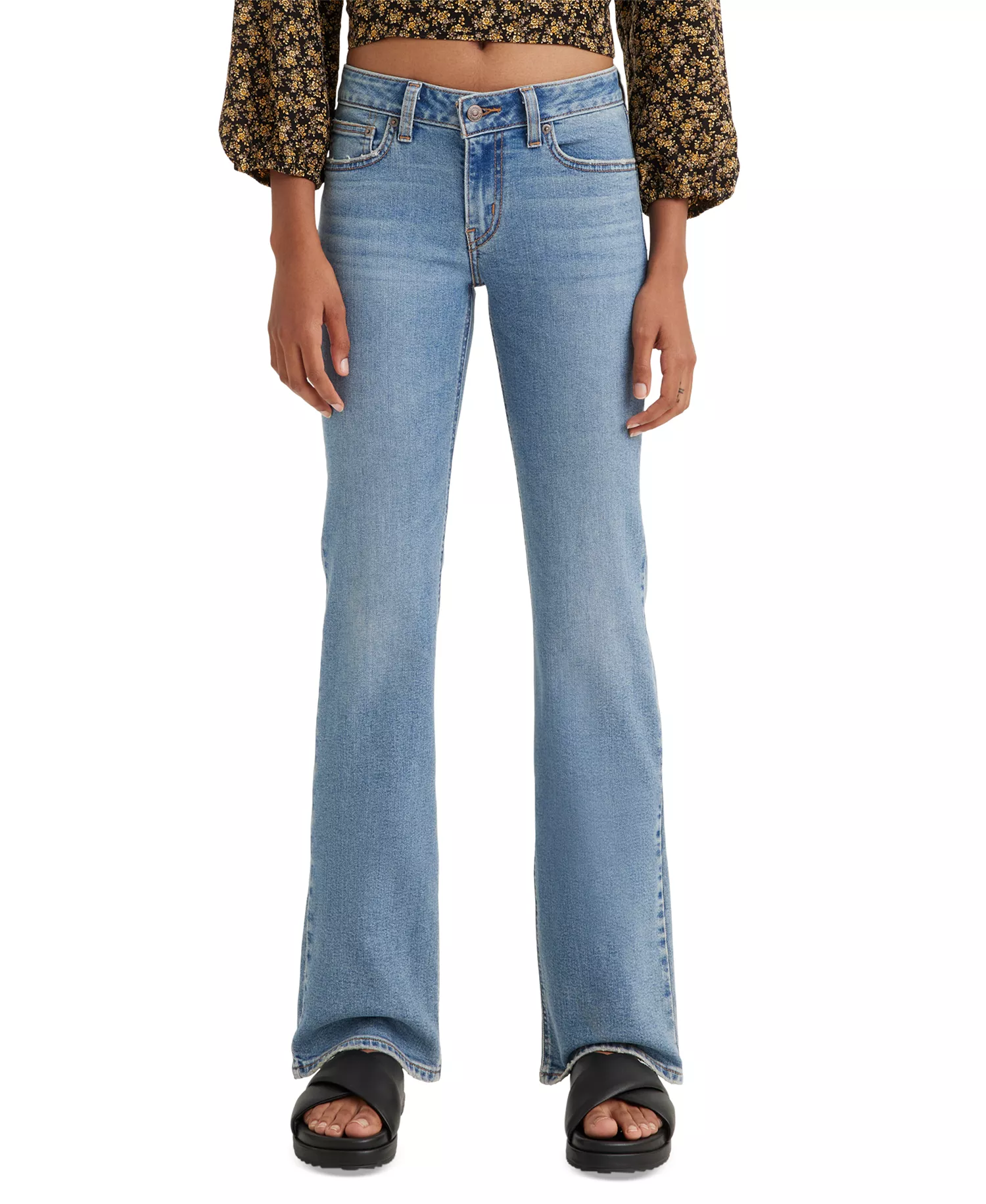 mni-bec1ead6764ca38afe6e8a14e51bf216 Women's Superlow Low-Rise Bootcut Jeans