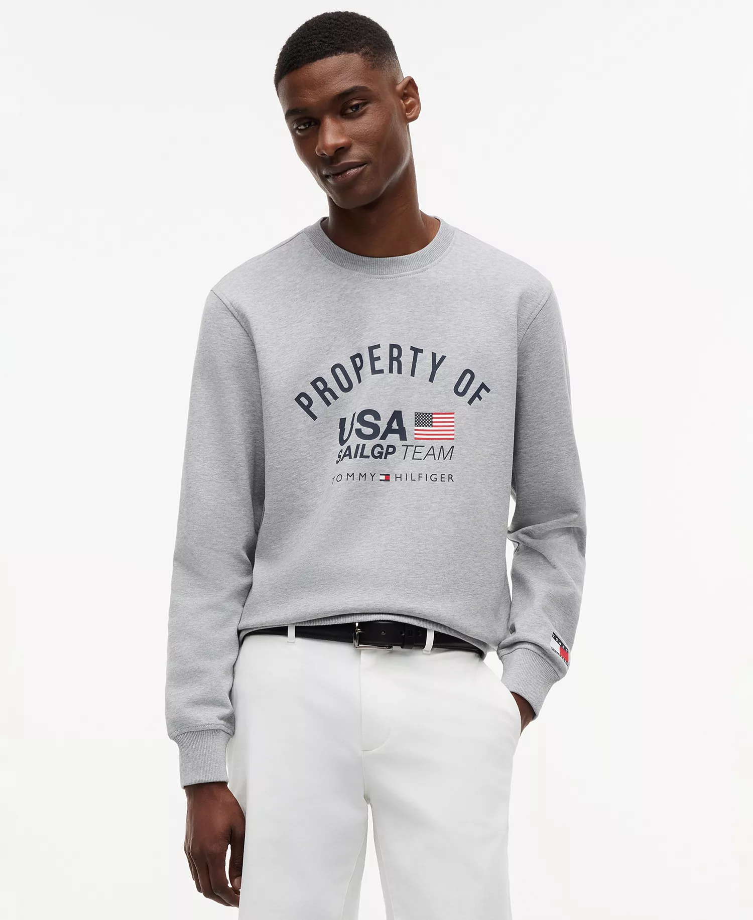 mni-bed0eab84053e206e9f2f20942dae52e x U.S. SailGP Men's Property of USA Crewneck Sweatshirt