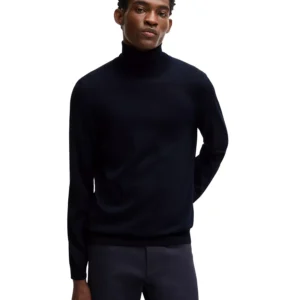 Men's Slim-Fit Rollneck Merino Wool Sweater