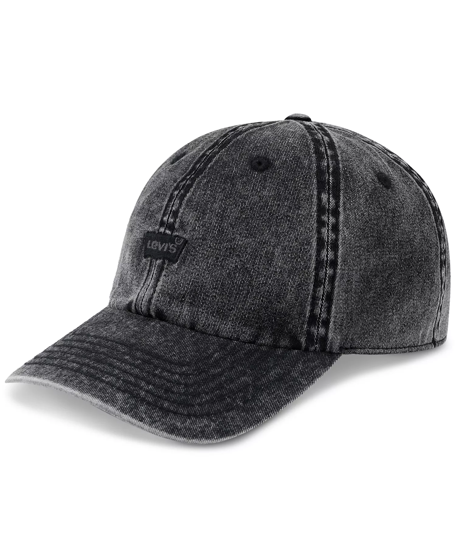 mni-bf232808edc41d9ac8a463f3afc5c960 Men's Snow Washed Batwing Logo Baseball Hat